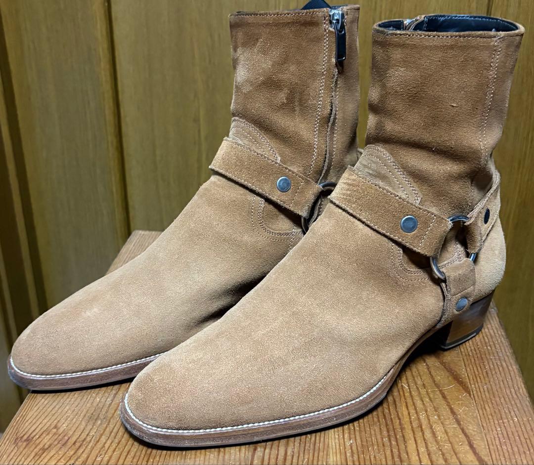 SAINT LAURENT ハーネス リングブーツ 41.5