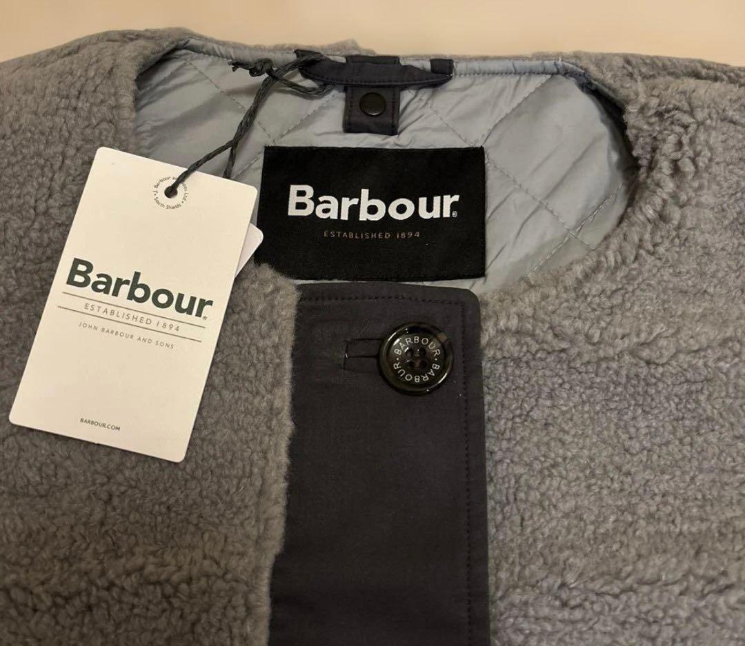 Barbour バブアー ボアベスト グレー 未使用品