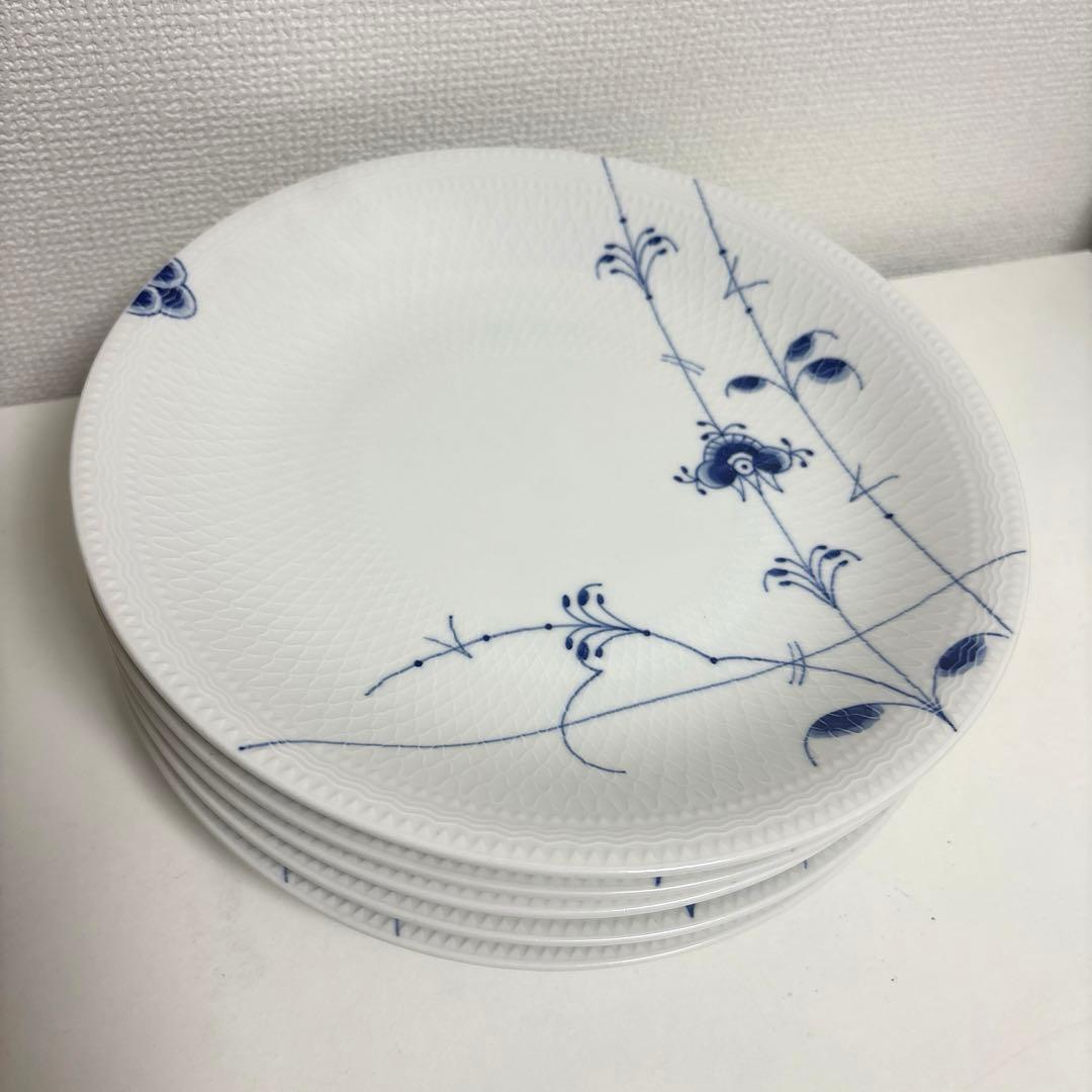 ロイヤルコペンハーゲン　ブルーパルメッテ　26プレート×5