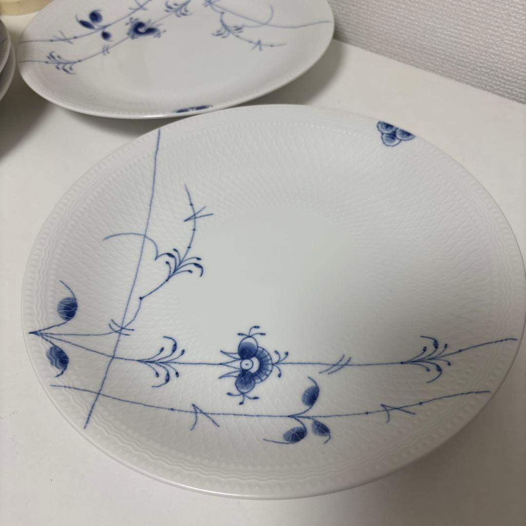 ロイヤルコペンハーゲン　ブルーパルメッテ　26プレート×5