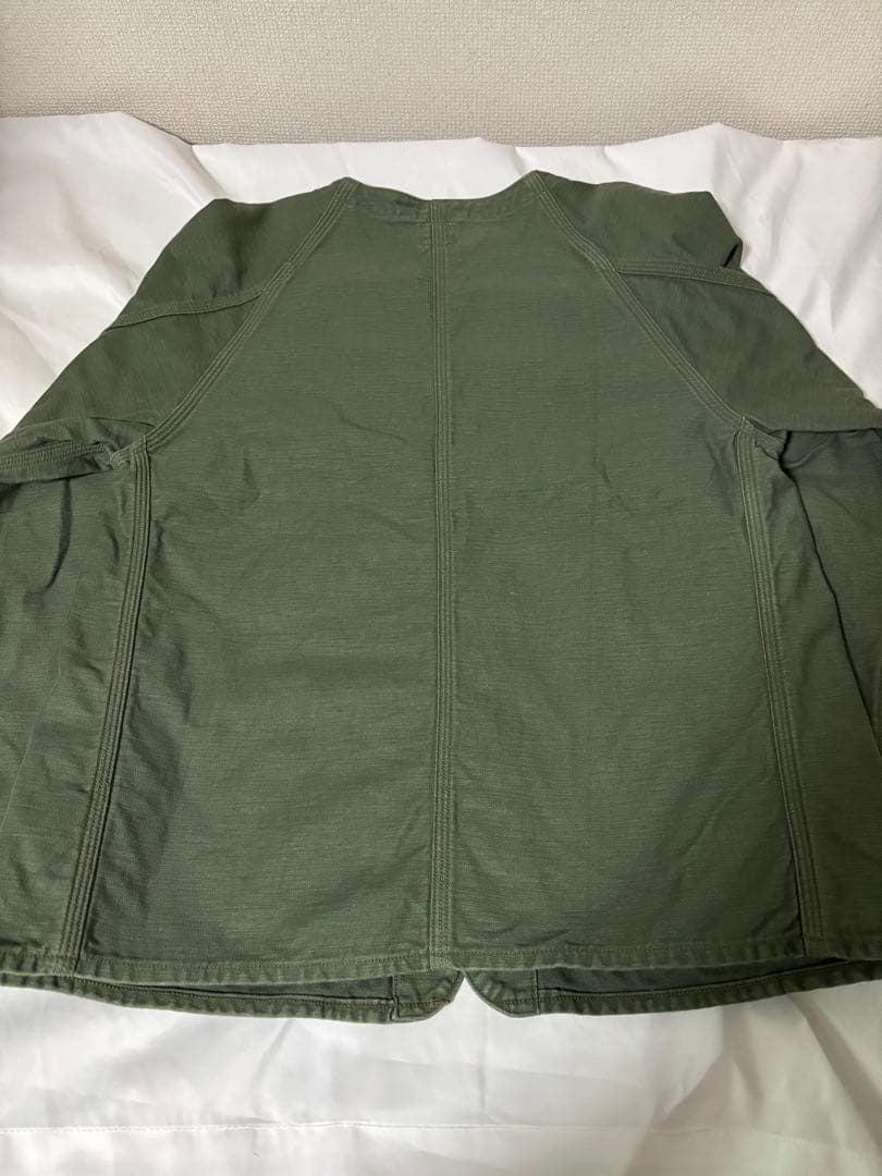 orSlow （オアスロウ） ノーカラージャケット サイズ2 オリーブ