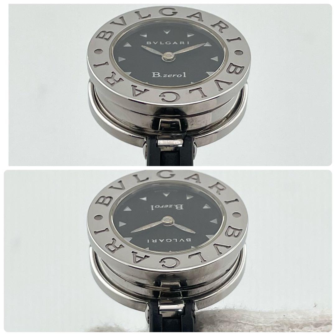 【稼働/新品電池】ブルガリ　ビーゼロワン　バングル　腕時計　黒文字盤　レディース