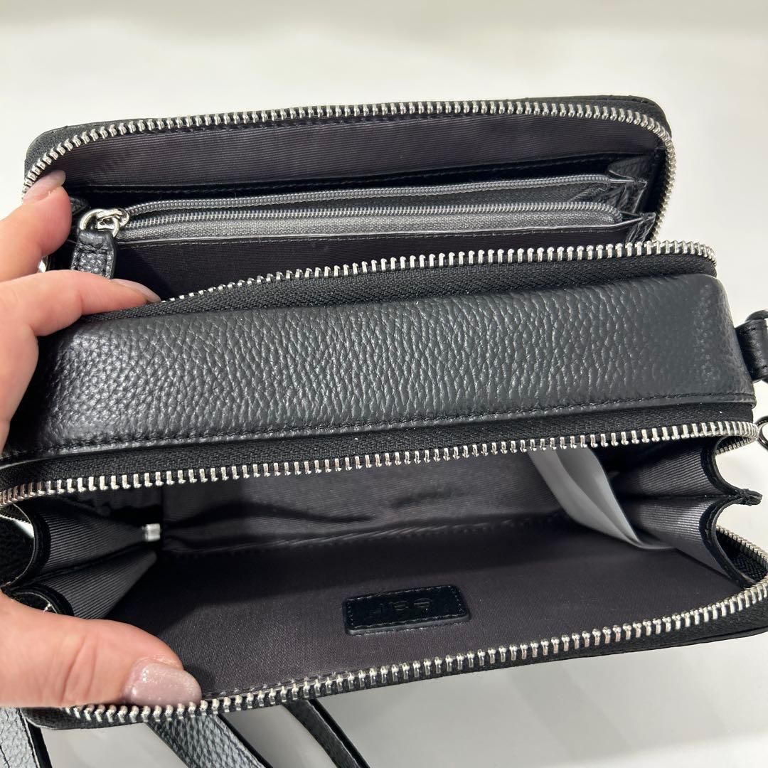 みんた　ear ブラック2WAYショルダーバッグ