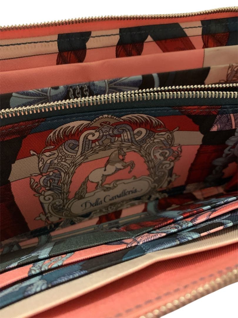 HERMES ピンク 長財布　シルクイン