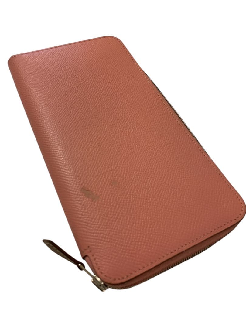 HERMES ピンク 長財布　シルクイン
