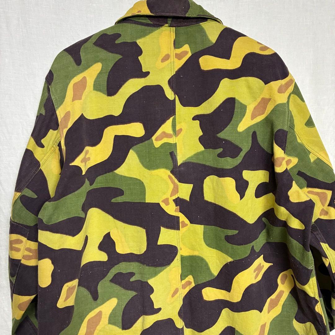 良品 60s チェコスロバギア軍 サラマンダーカモ ミリタリー コート 迷彩