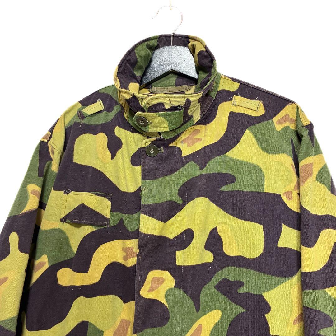 良品 60s チェコスロバギア軍 サラマンダーカモ ミリタリー コート 迷彩