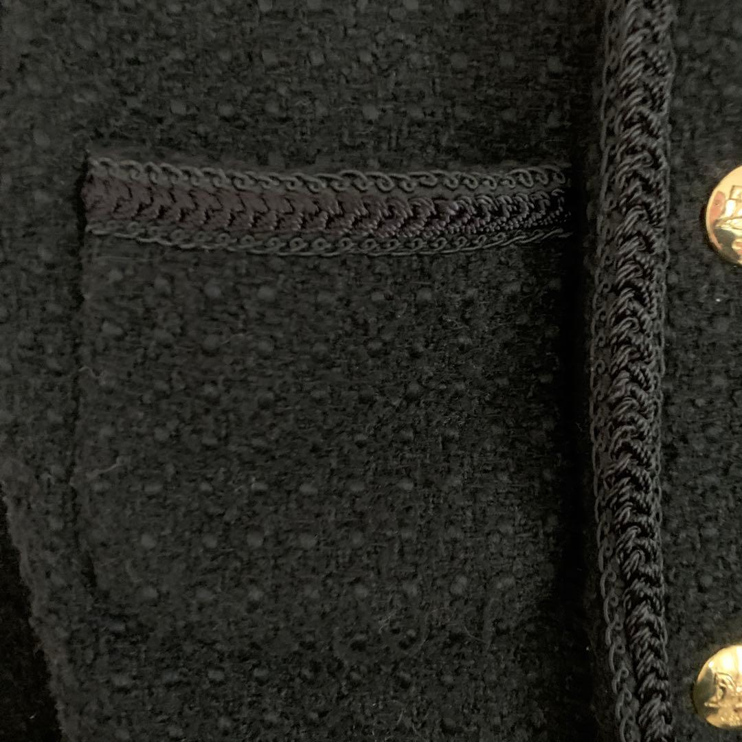 CELINE ブラック ノーカラージャケット