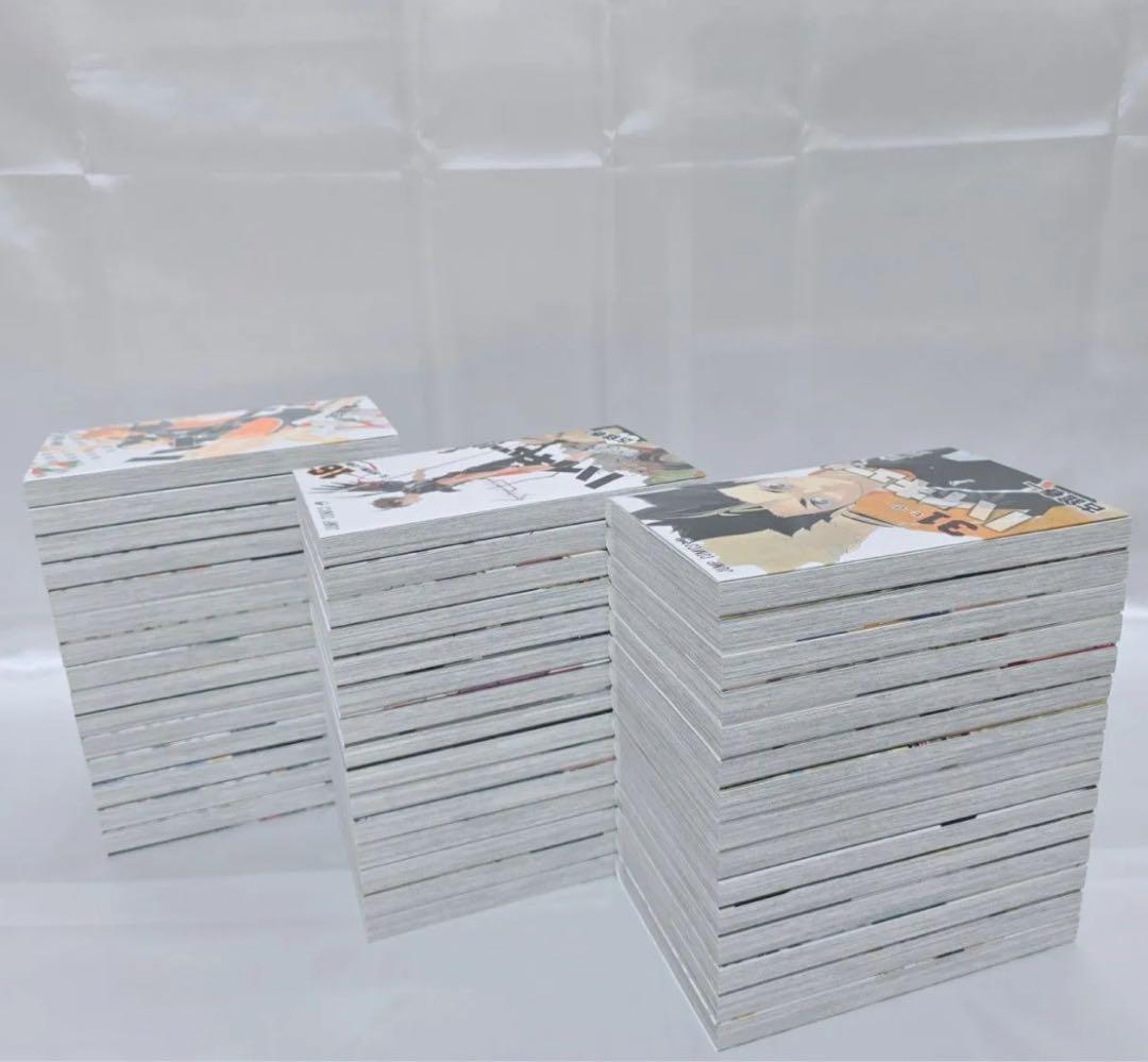 ハイキュー1-45全巻セット　関連本+映画パンフレット　計47冊