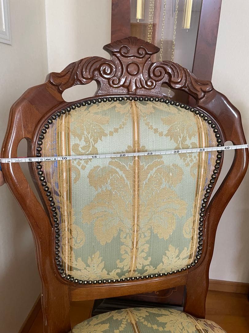 美品ダイニングチェア　猫脚椅子　一脚　イタリア製　1人用椅子　インテリア