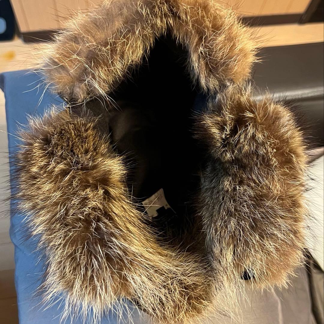 GUCCI ラクーン　カシミヤ　帽子　フライトキャップ