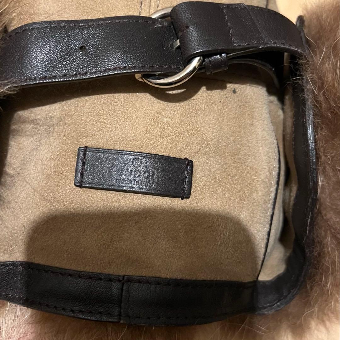 GUCCI ラクーン　カシミヤ　帽子　フライトキャップ