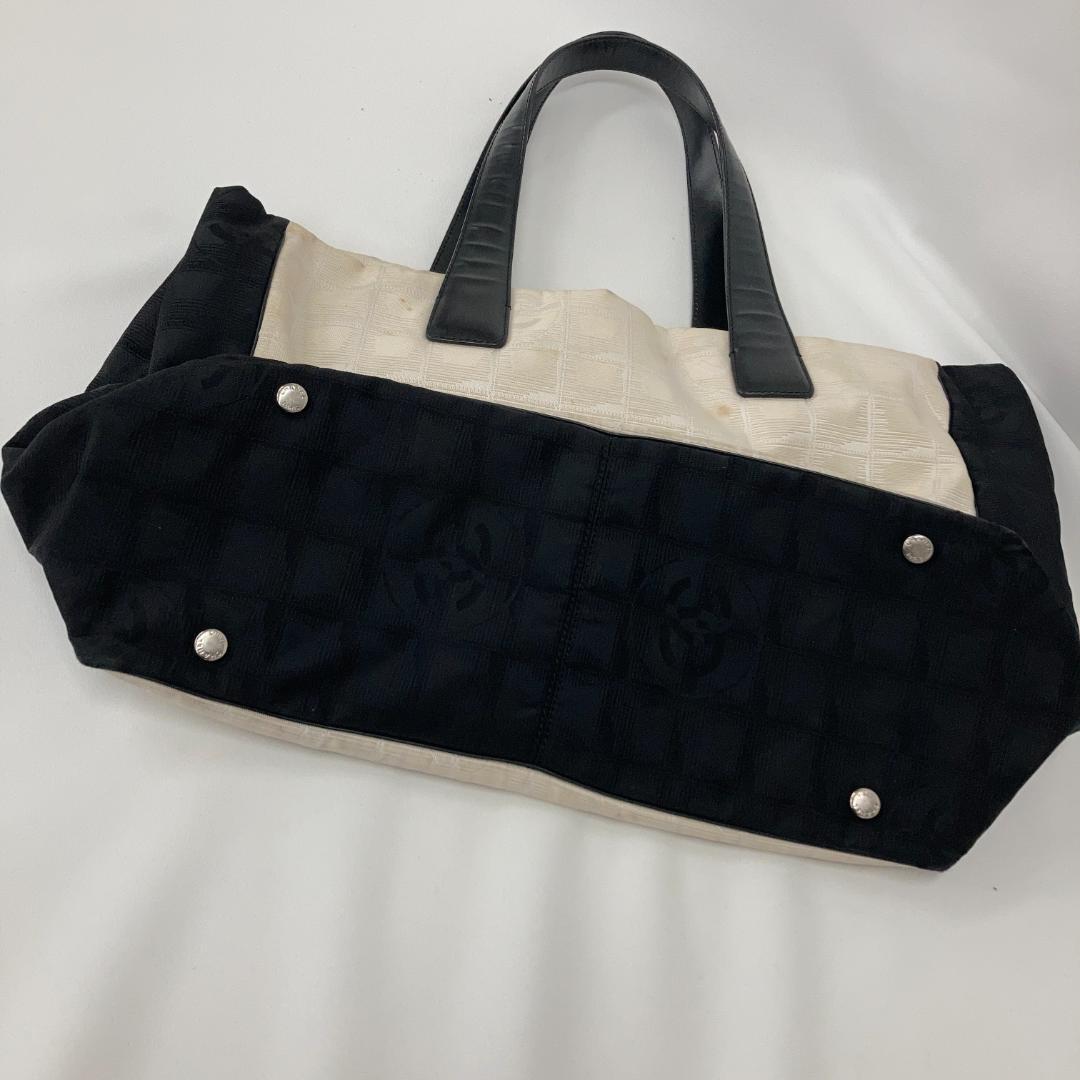 希少色⭐シャネル CHANEL ニュートラベル トート バイカラー