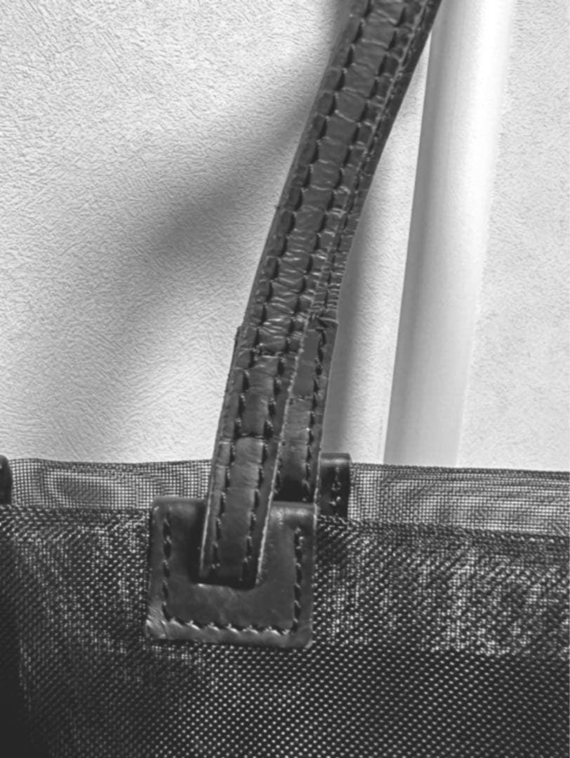 レア｜ゴルチエ　ドラゴン　メッシュ　バッグ　ミニトート　ブラック