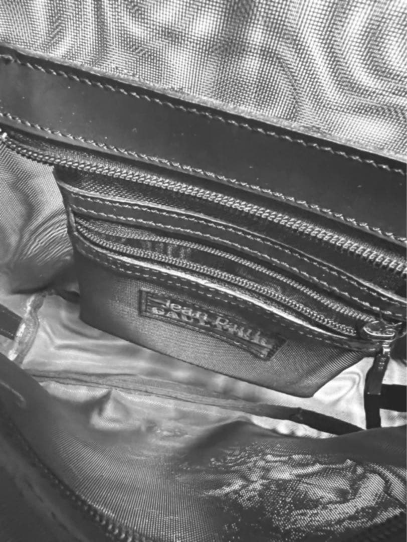 レア｜ゴルチエ　ドラゴン　メッシュ　バッグ　ミニトート　ブラック