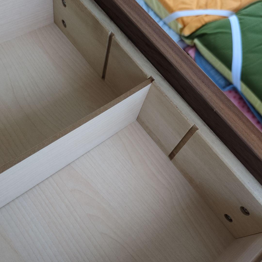 【美品】無印良品　木製キャビネット　木扉　ウォールナット