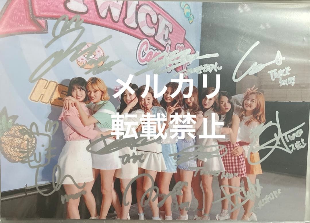 TWICE サナ　ツウィ  ミナ　モモ　ナヨン　サイン　直筆　写真　2Lサイズ