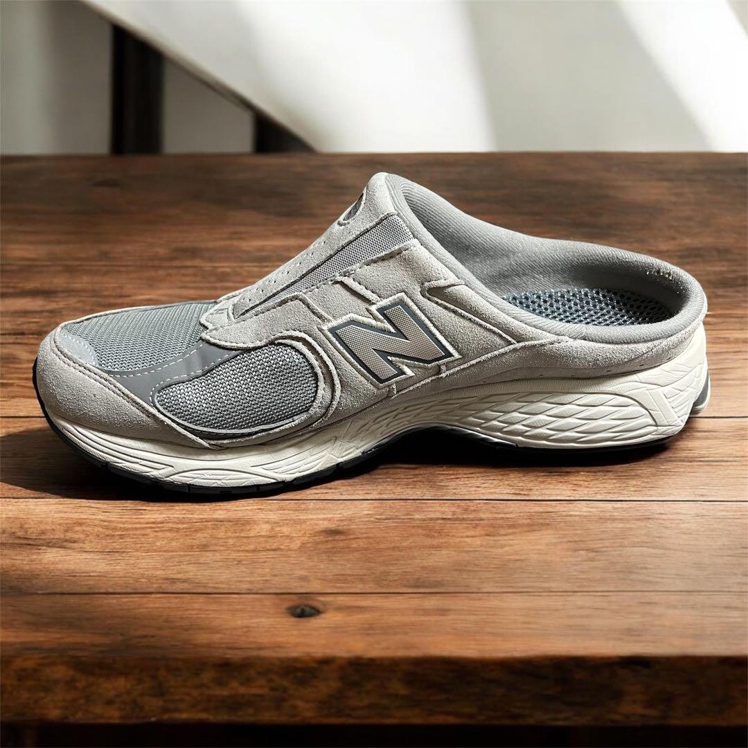【美品】newbalance ミュール サンダル グレー 28 US10