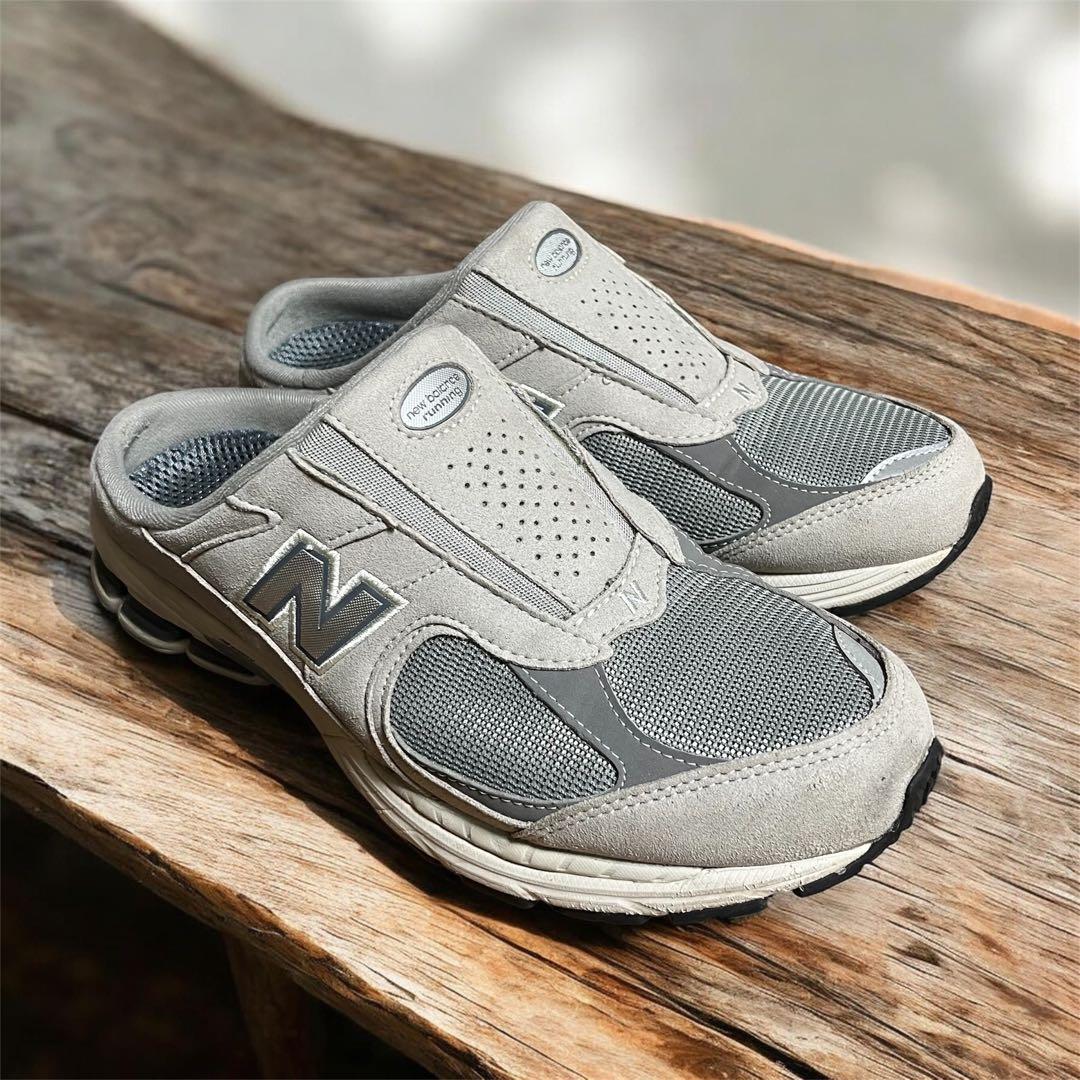 【美品】newbalance ミュール サンダル グレー 28 US10