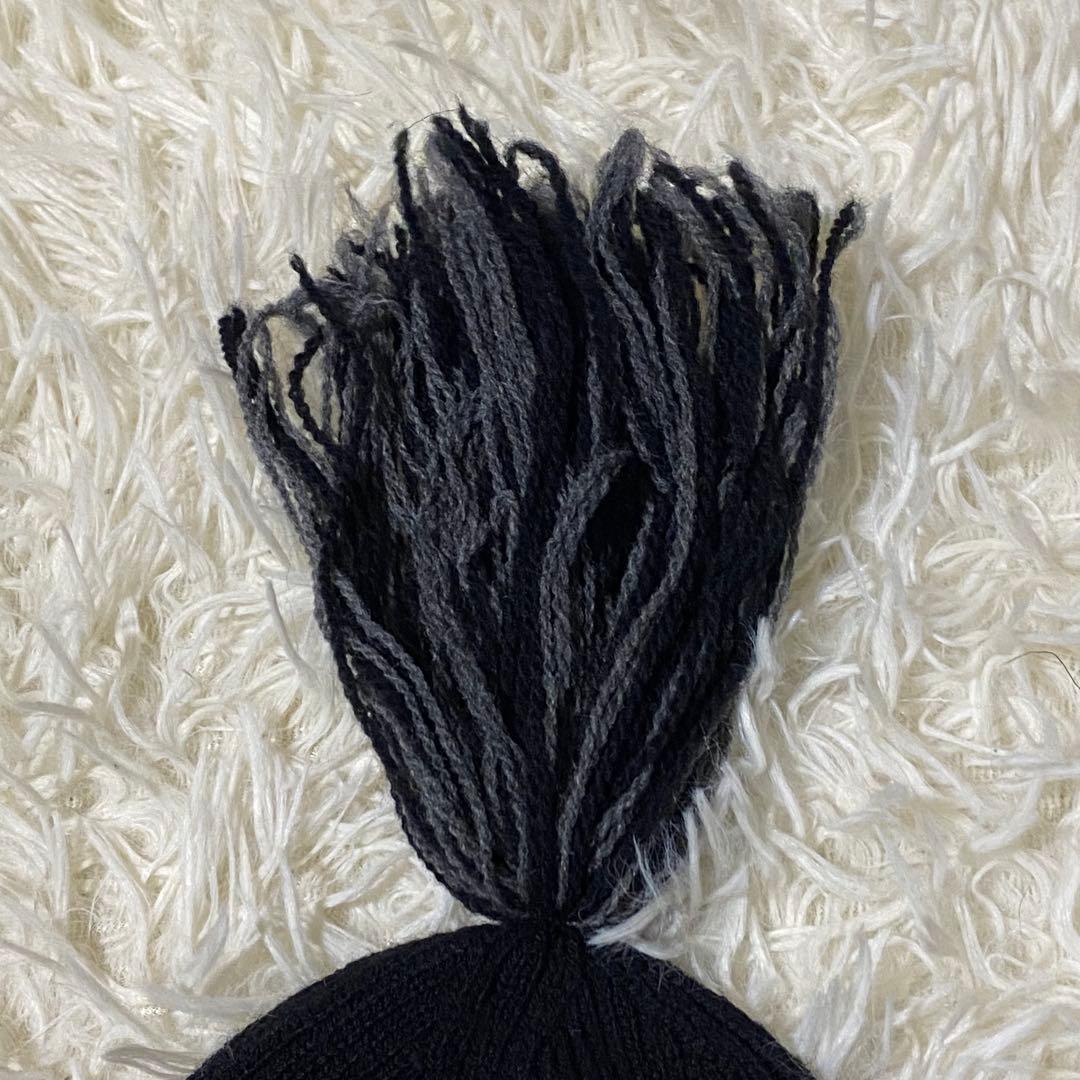 Vivienne Westwood ORB フラップ付ワッチ ニット帽 ブラック