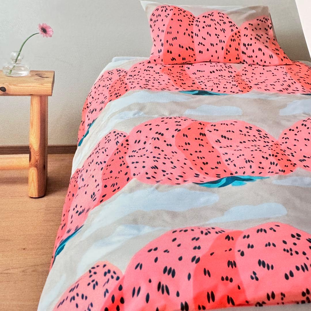 マリメッコ　Kスーパー限定　マンシッカヴォレット　ベッドカバー&ピロー