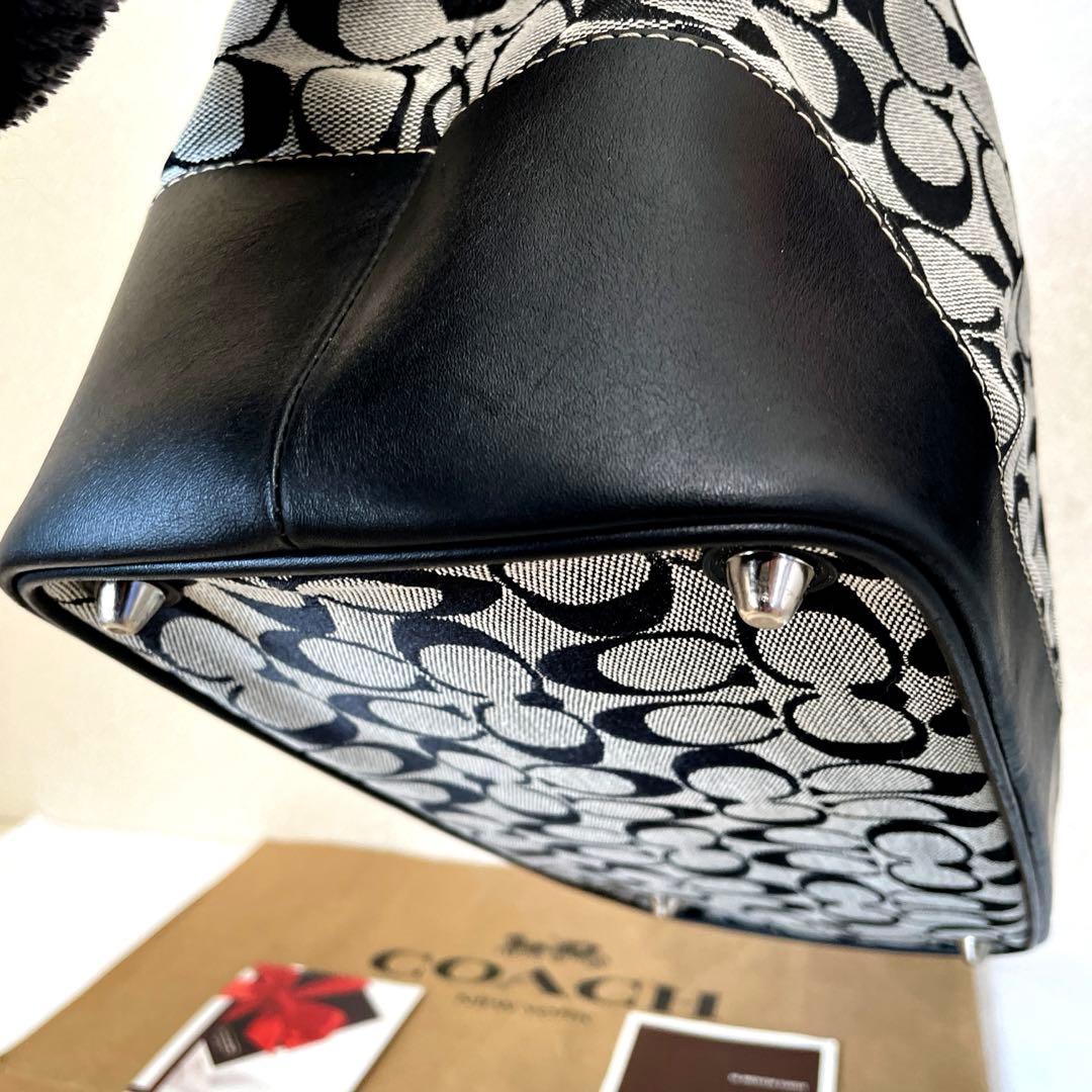 COACH‼️未使用状態(^^)BLACKシグネチャートートバック‼️