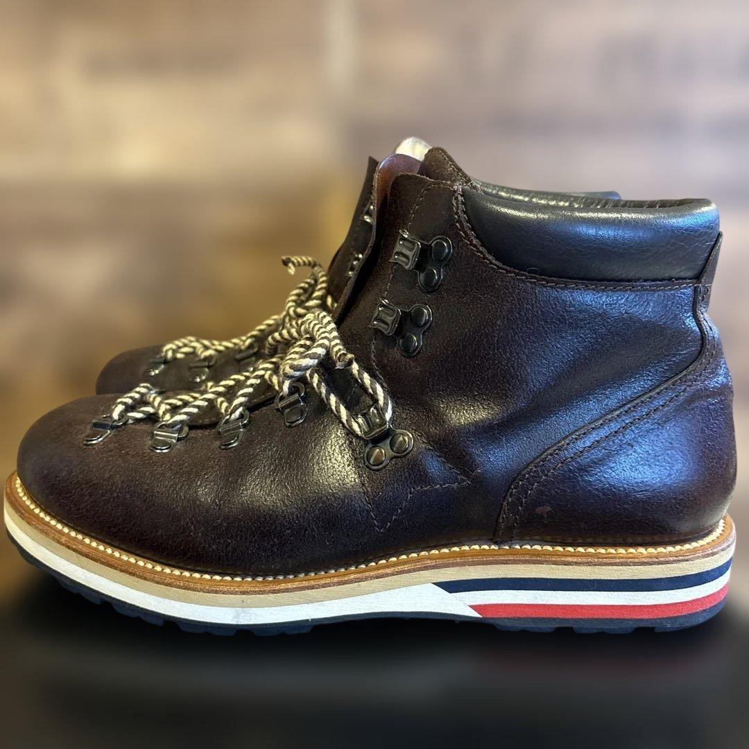 MONCLER ダークブラウン ワークブーツ