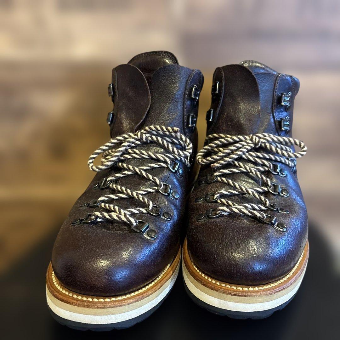 MONCLER ダークブラウン ワークブーツ