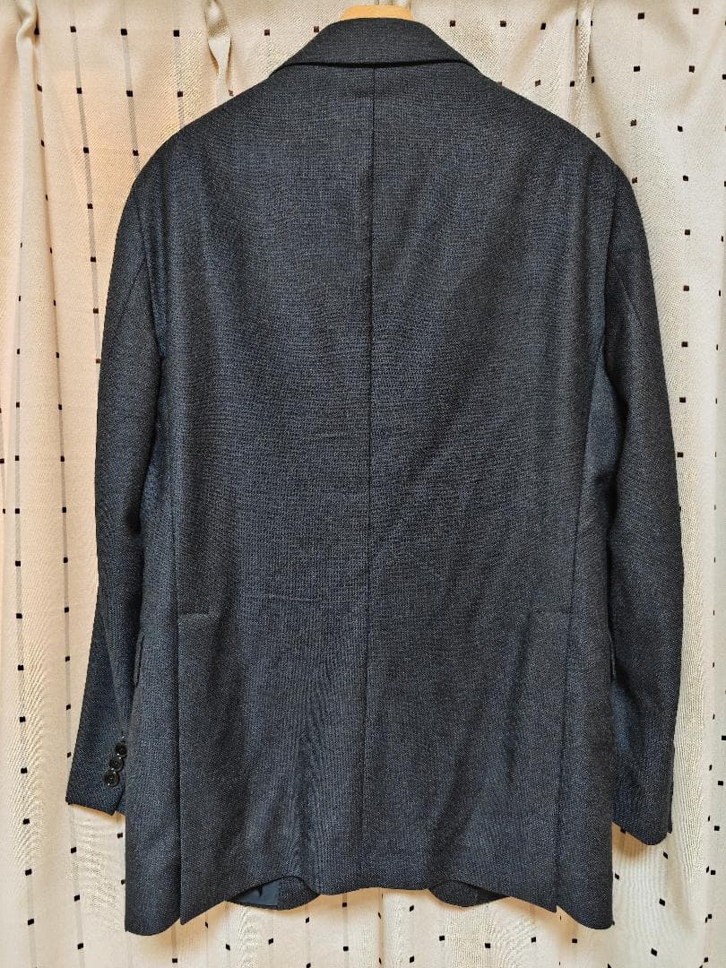 未使用品 タリアトーレ 2B ウール 3ピース スーツ 48 ダークネイビー