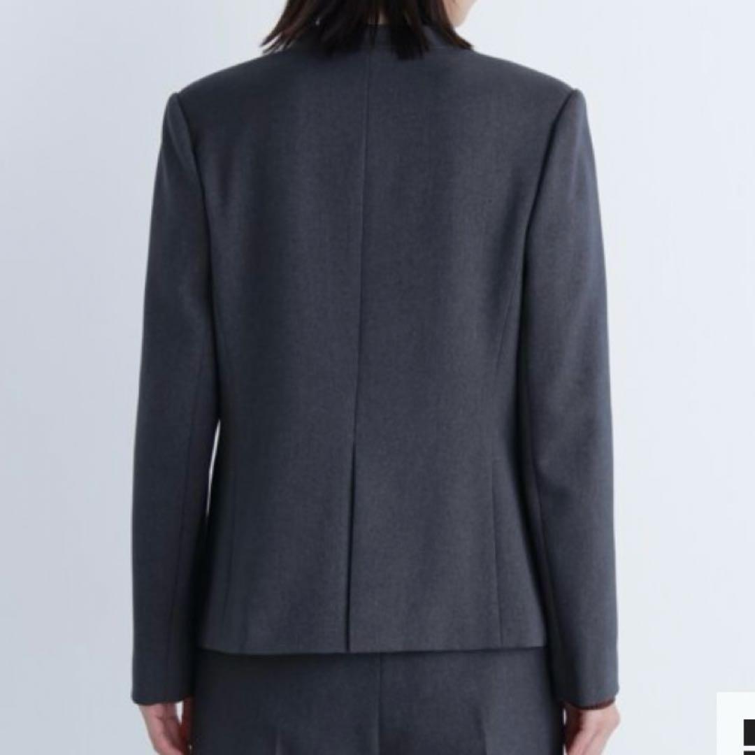 ナチュラルビューティーベーシック　ウーステッドライクツイルSETUP ジャケット