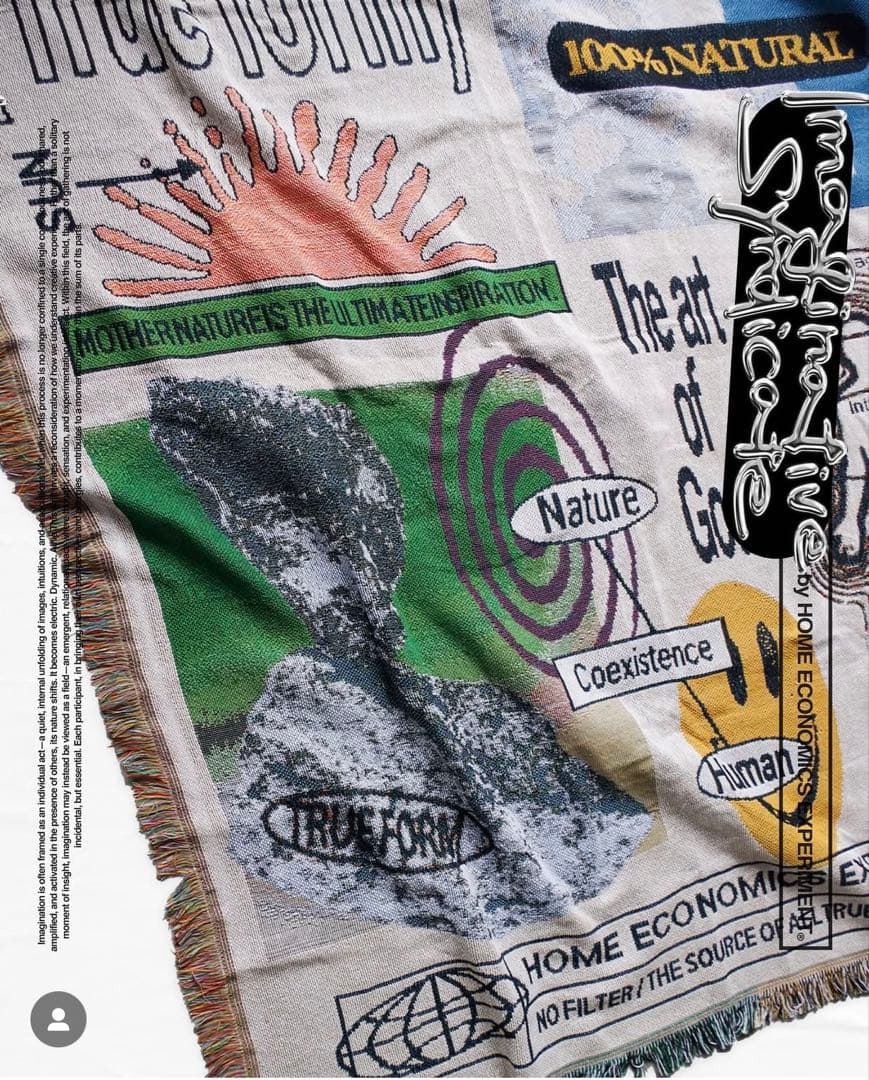 【即完売品】　 economics experiment ブランケット