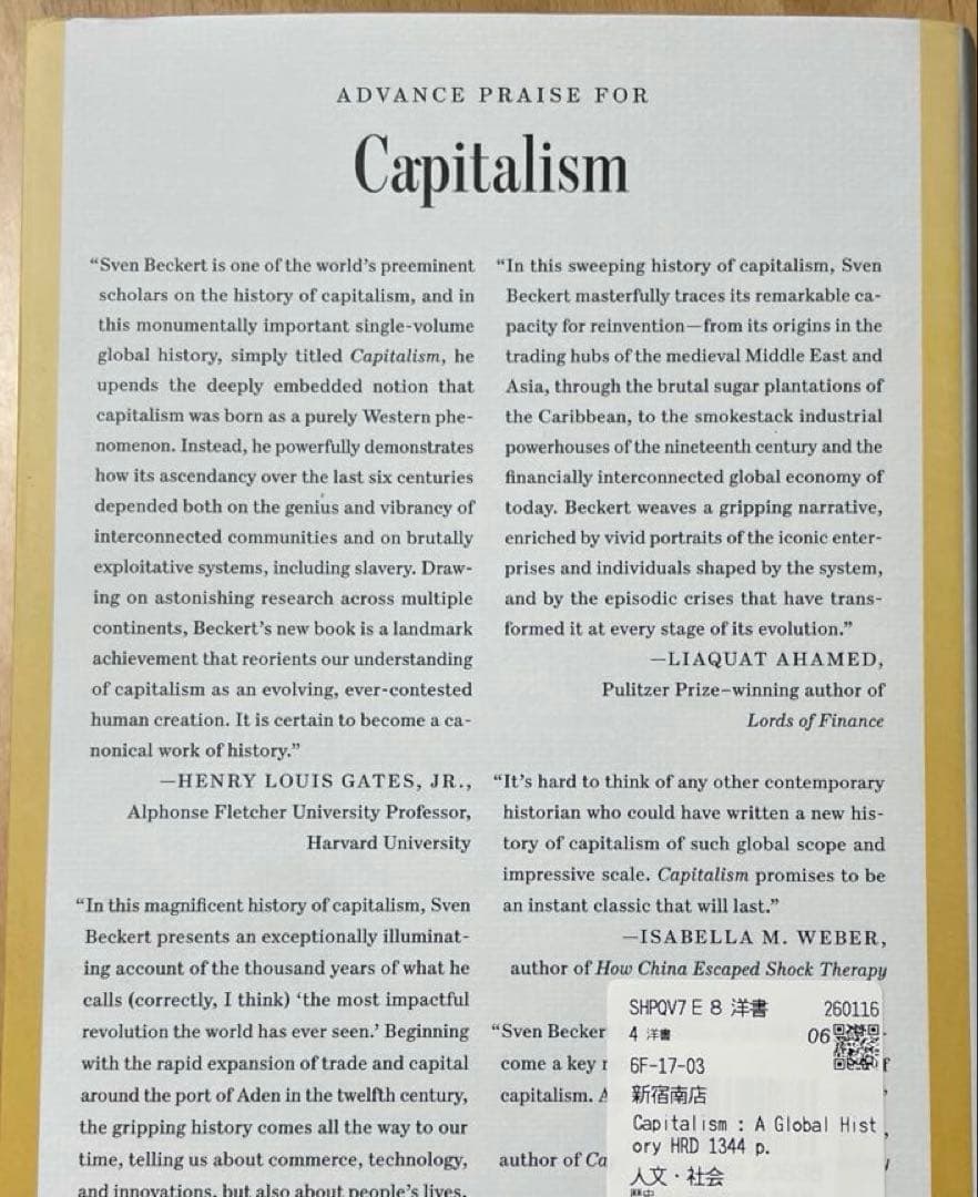 Capitalism：A Global History