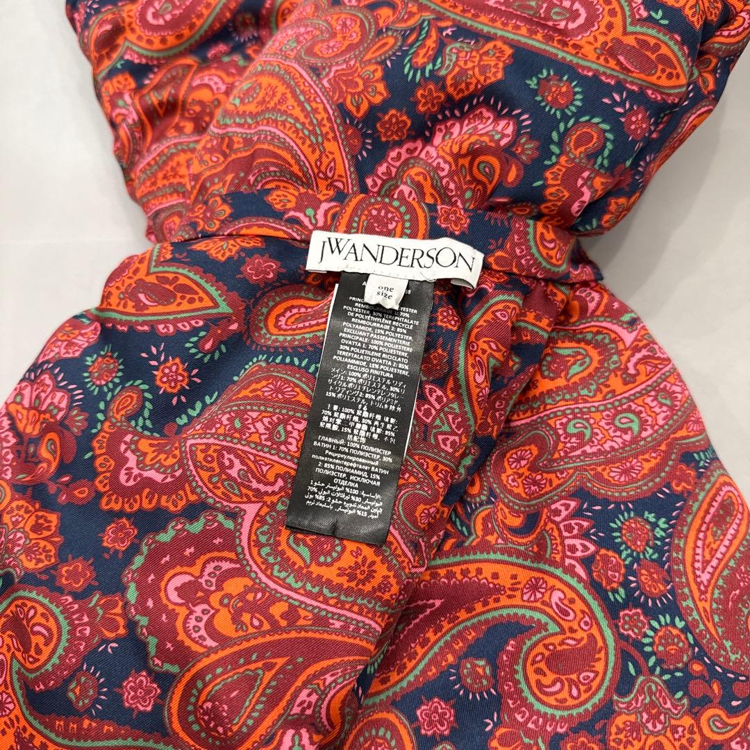 J.W ANDERSON ペイズリー柄　中綿マフラー