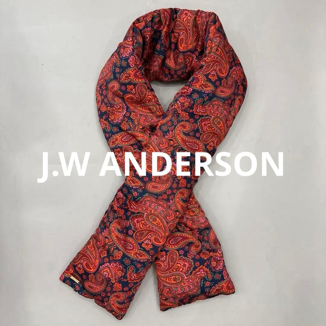 J.W ANDERSON ペイズリー柄　中綿マフラー