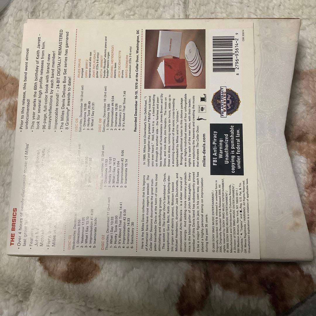 洋楽 MILES DAVIS CELLAR DOOR SESSIONS 1970 CD