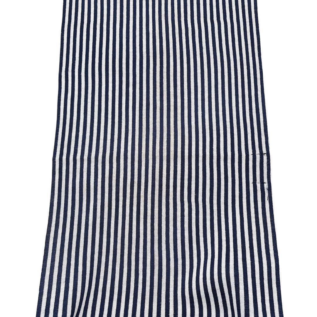 FENDIフェンディ ズッカ柄 ウール マフラー イタリア製 ネイビー 男女兼用