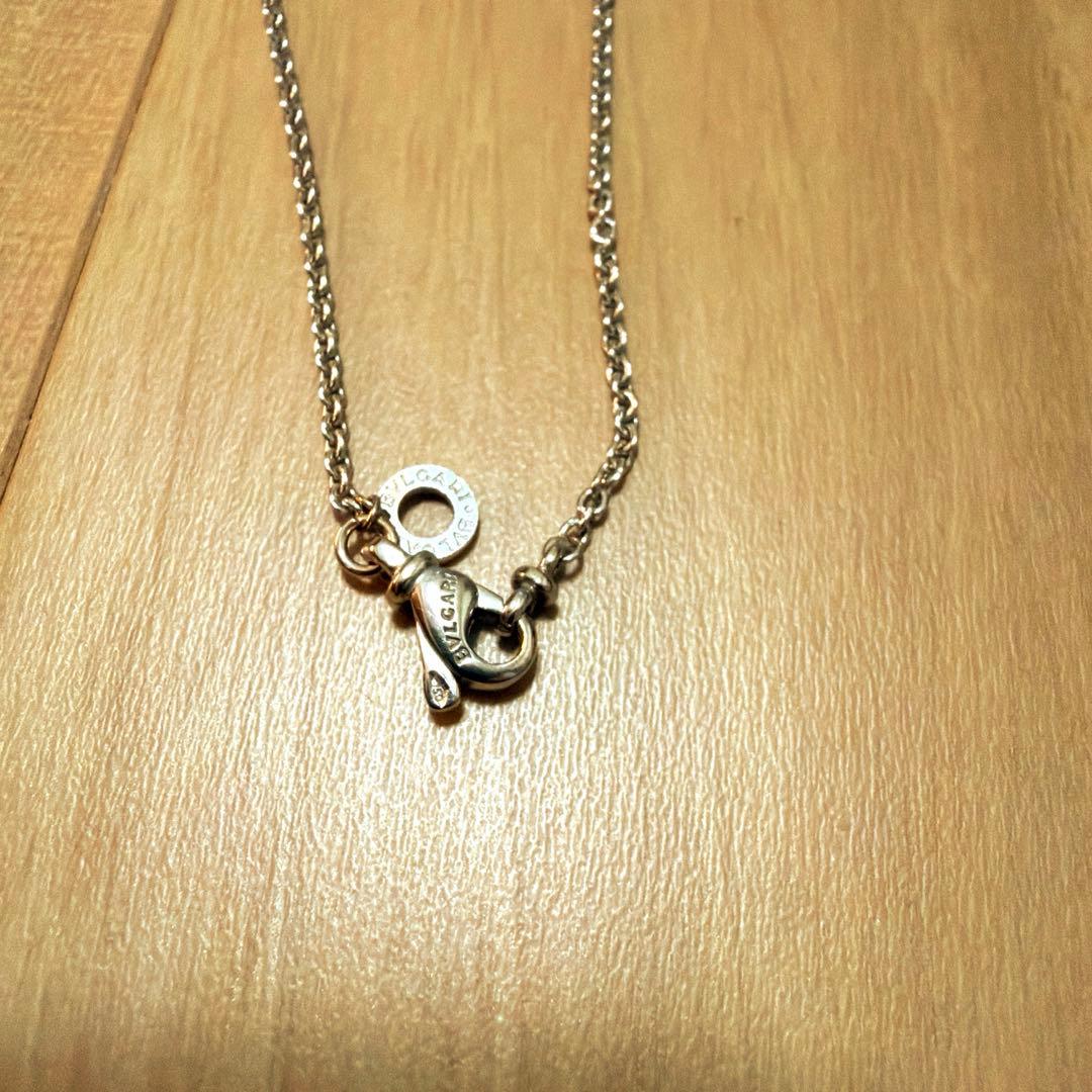 極美品ブルガリ ビー・ゼロワン ネックレス K18WG ホワイトゴールド 750