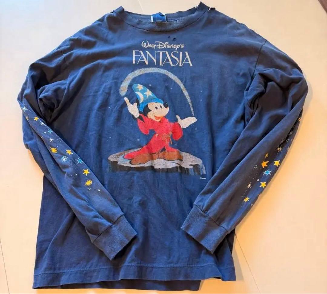 セントマイケル　ミッキー ファンタジア 長袖TシャツSAINT MICHAEL