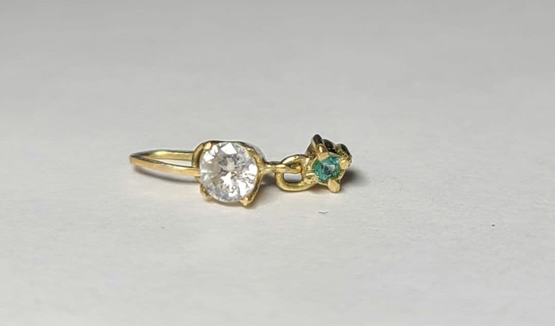 美しいペンダントトップです★ダイヤモンド&バターリャパライバトルマリン18K★