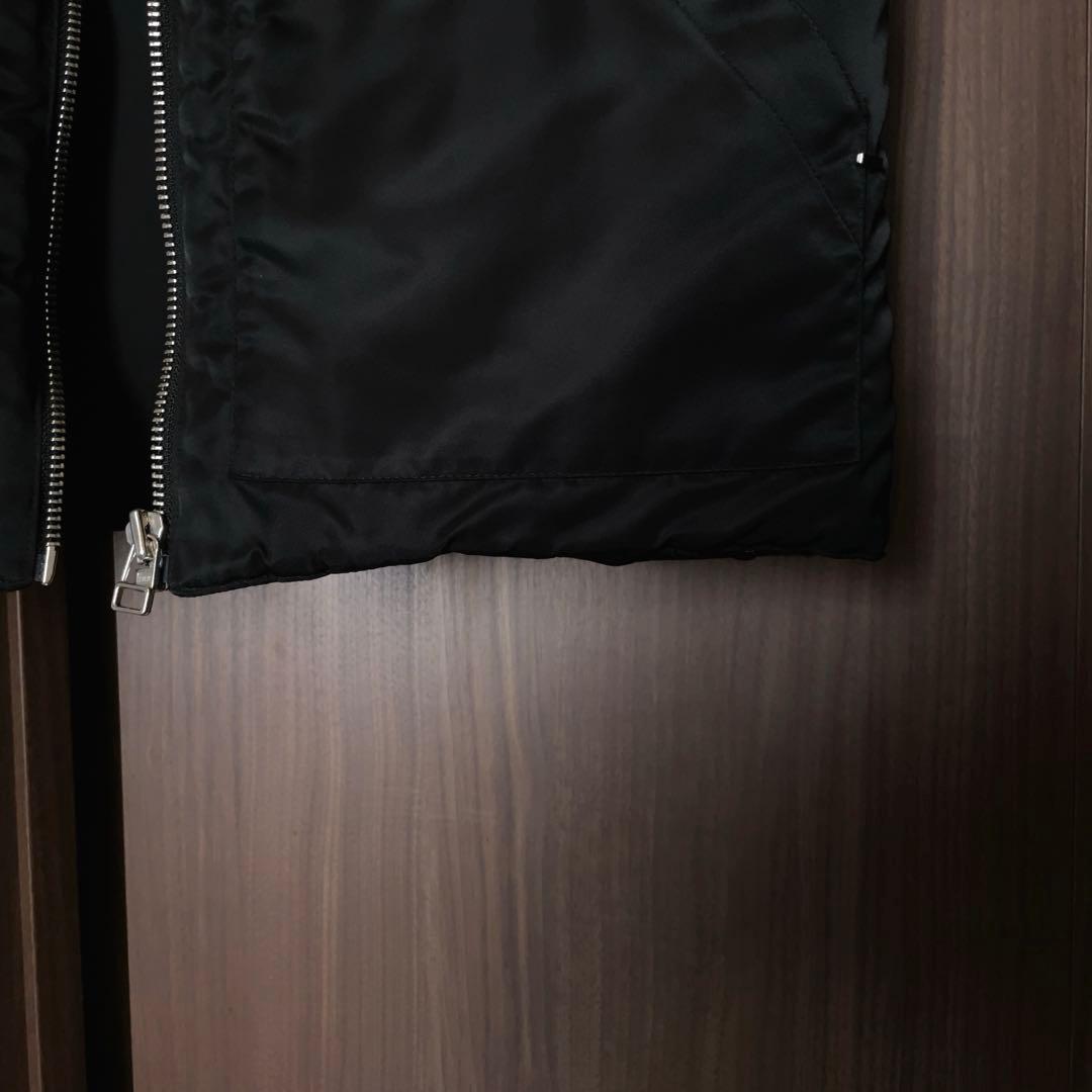 ASKYURSELF NYLON PUFFER BOMBER VEST M 黒