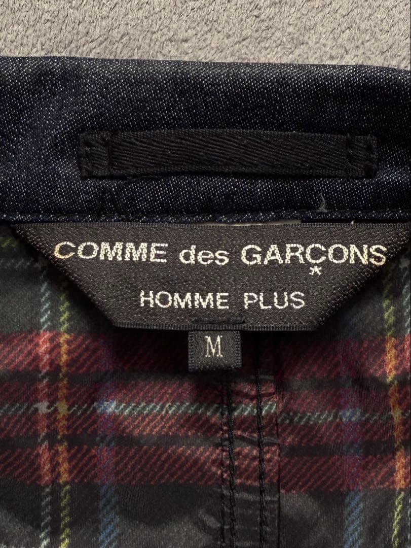 2014SSコムデギャルソン オムプリュス チェックドッキング ジャケット M