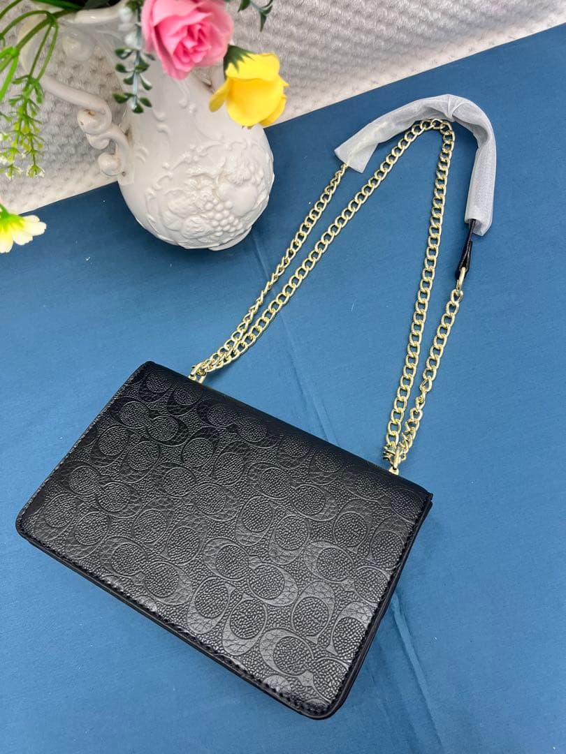 新品未使用　コーチ クレア 2way チェーンショルダーバッグ レザー