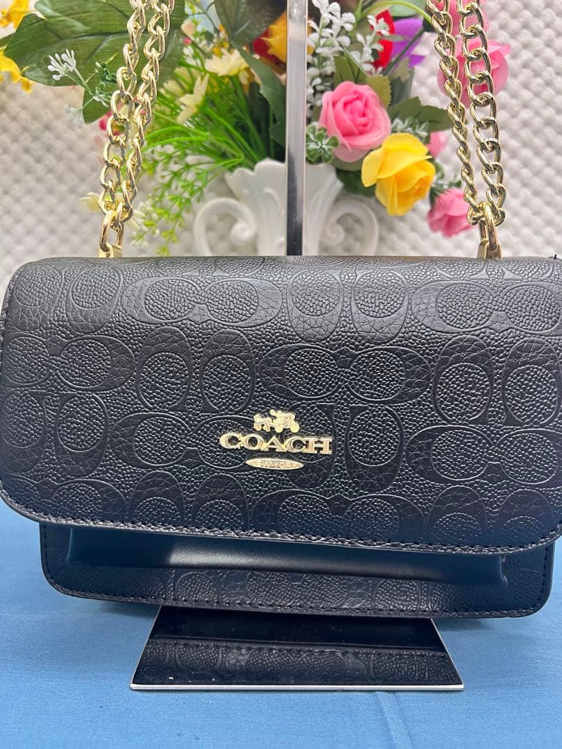 新品未使用　コーチ クレア 2way チェーンショルダーバッグ レザー