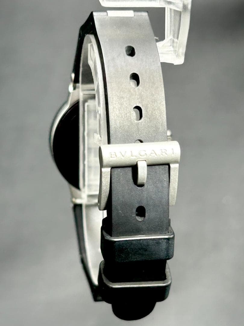 稼働品 ブルガリ ディアゴノ アルミニウム AL29TA レディース 電池交換済