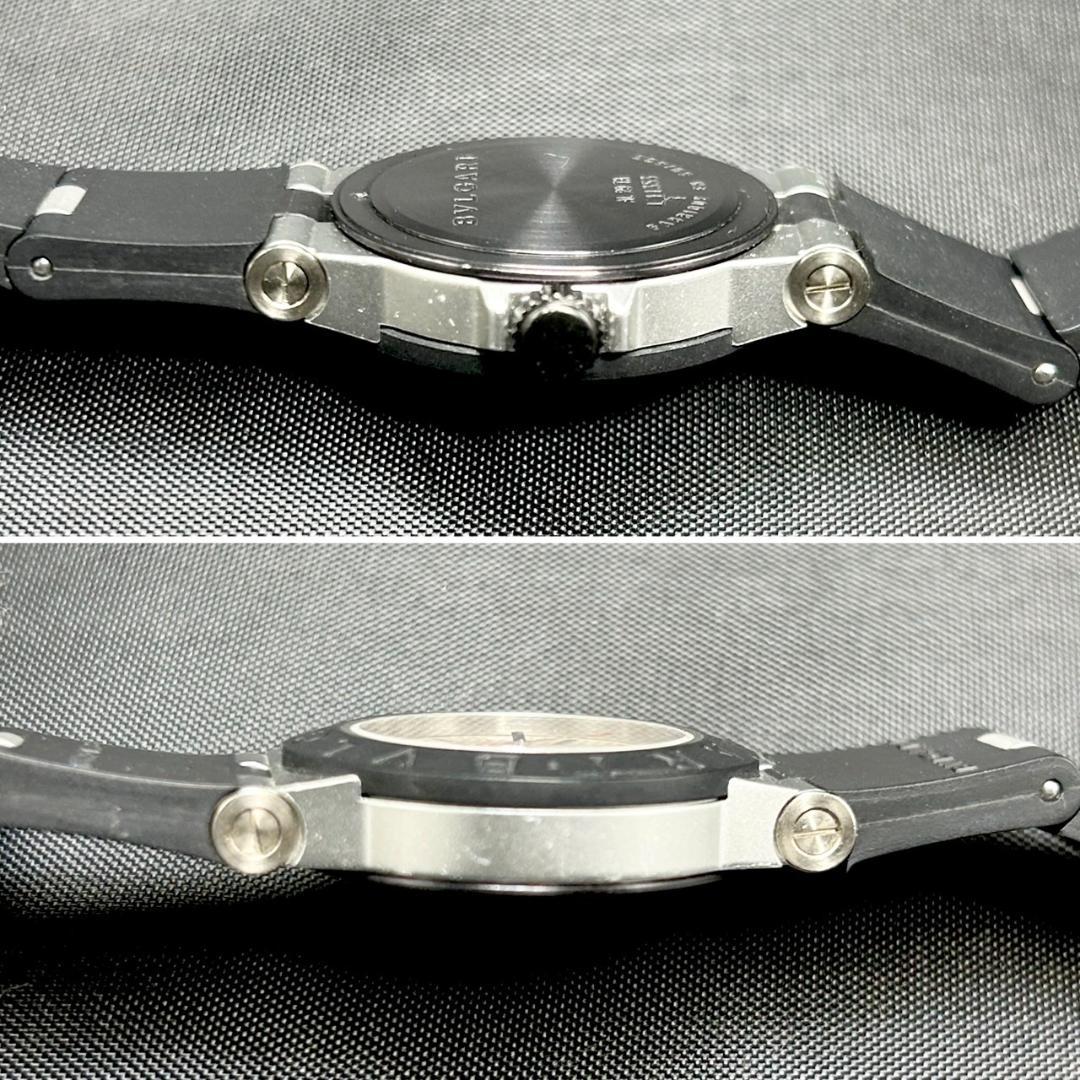 稼働品 ブルガリ ディアゴノ アルミニウム AL29TA レディース 電池交換済