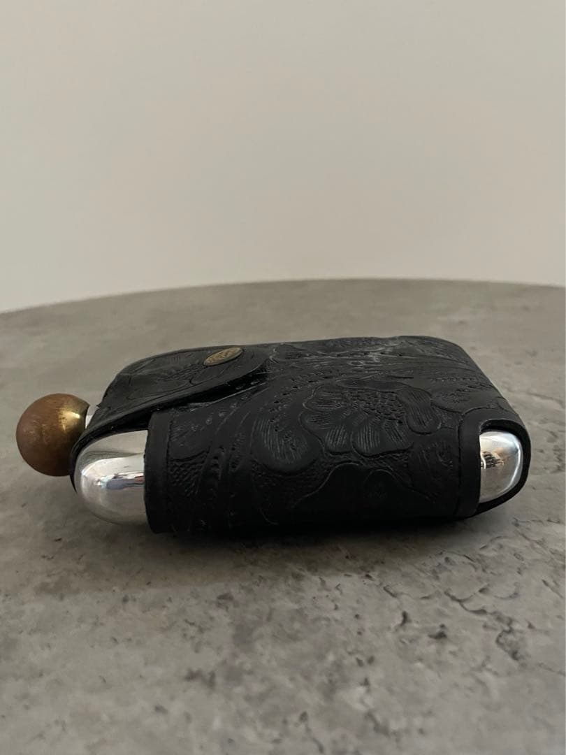 RRL ラルフローレン　エンボス加工レザーの携帯用フラスコ