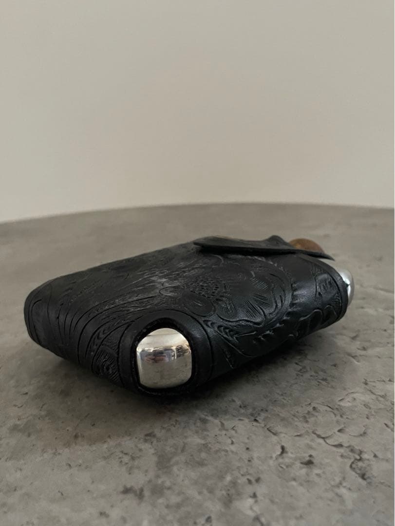 RRL ラルフローレン　エンボス加工レザーの携帯用フラスコ