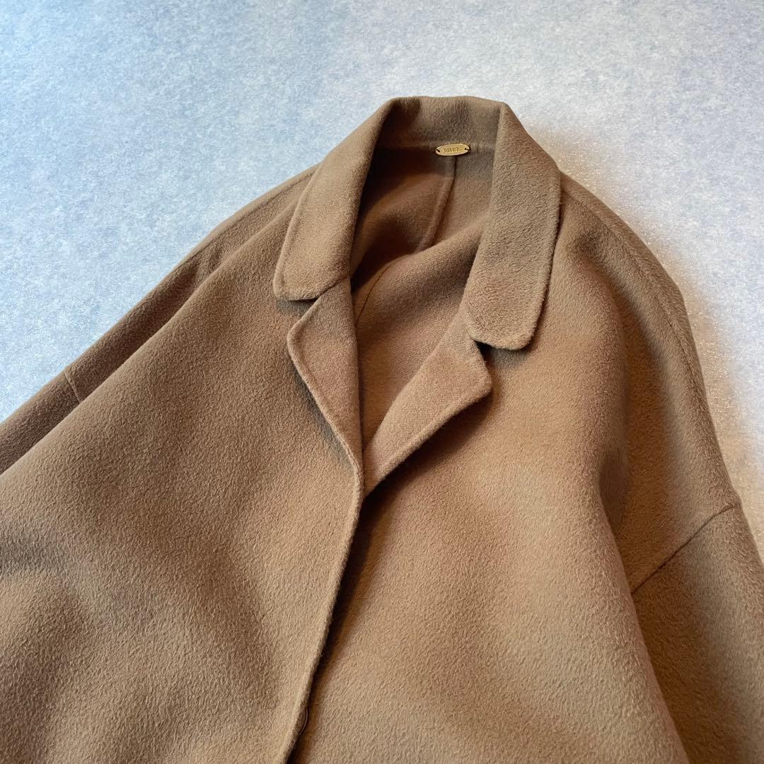 定価82500円 ドゥーズィエムクラス ウールアンゴラ リバーコート キャメル
