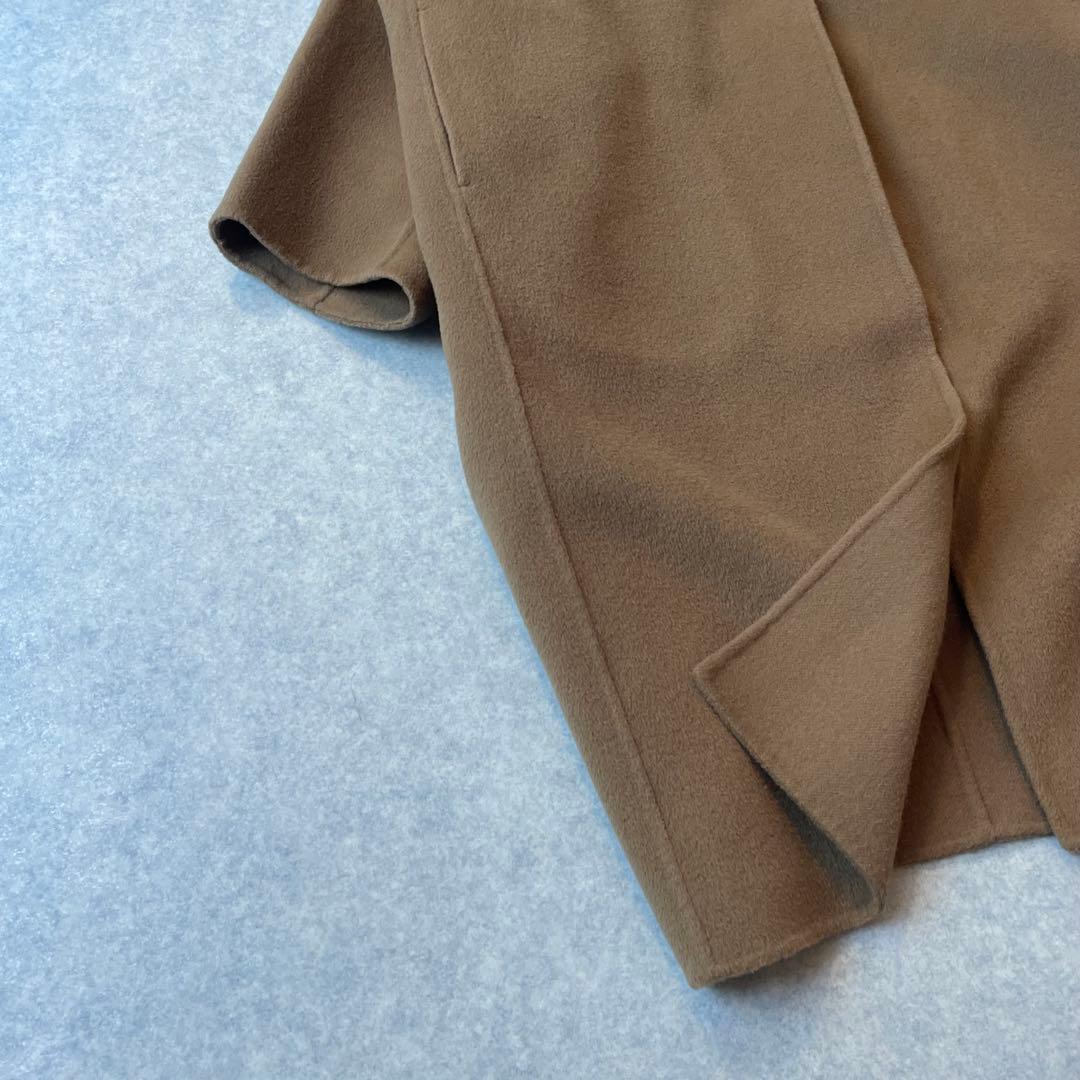 定価82500円 ドゥーズィエムクラス ウールアンゴラ リバーコート キャメル