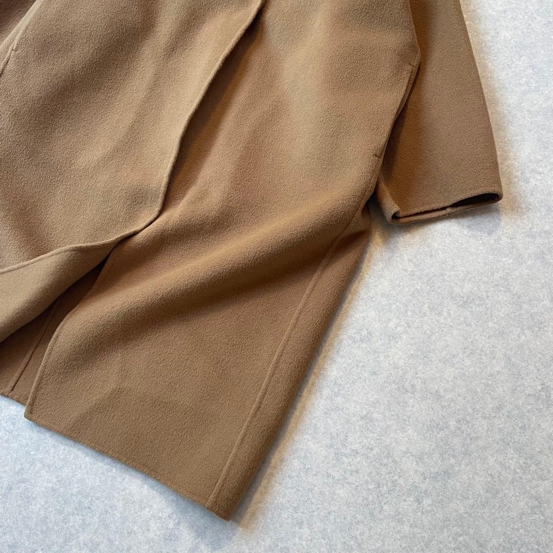 定価82500円 ドゥーズィエムクラス ウールアンゴラ リバーコート キャメル